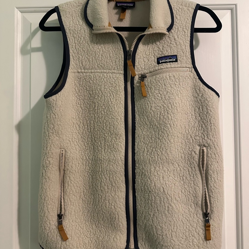 Patagonia Cream Fleece Vest